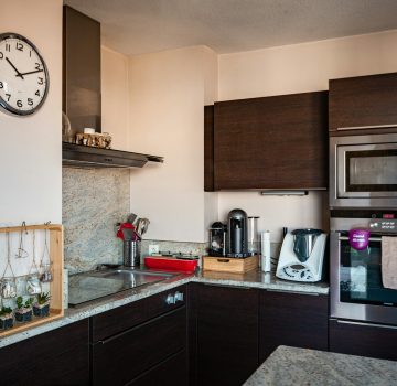 Interior design of a kitchen